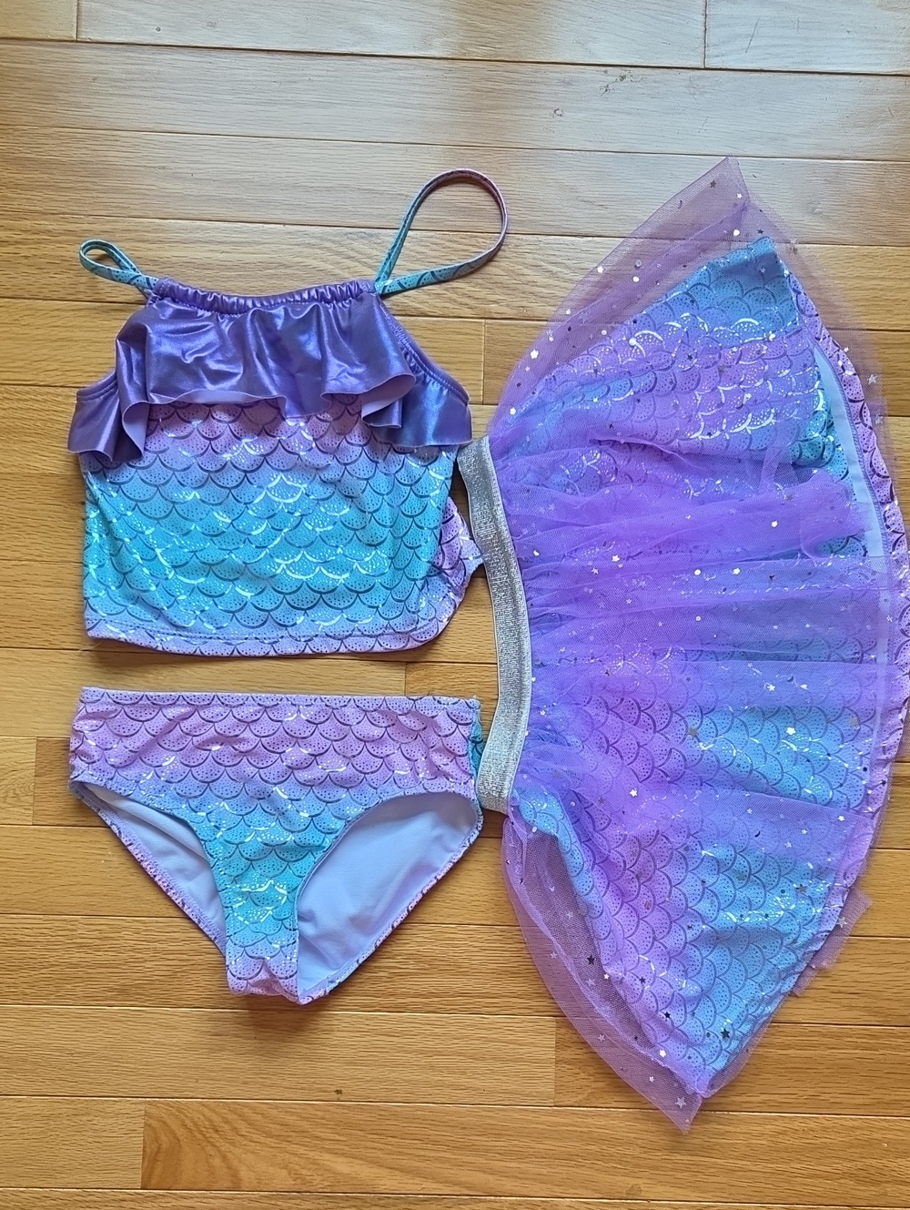 Girls Mermaid Swimsuit 3pc Set